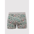 Mavi Kaktüs Desenli Gri Boxer 091122-23854 Açık Gri-23854 XL