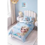 Mavi Kalpli Elsa Desenli Bebek ve Çocuk Odası Nevresim Takımı - Renkli - 160 x 220 cm