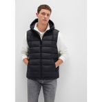 Mavi Kapüşonlu Siyah Şişme Yelek 0110604-71379 - 2XL