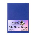 Mavi Kece 50X70 Cm 2.0 Mm 1 Adet Renkli Hobi Kecesi Elisi Kecesi Anasinifi Kres Okul Oncesi