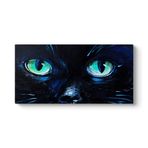 Mavi Kedi Gözleri Tablosu 140 x 70
