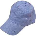 Mavi Kırlangıc Desenli Çocuk Şapkası Ayarlanabilir Çocuk Cap 3-6 Yaş