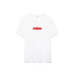 Mavi - Kırmızı Miav Baskılı Erkek Tişört 067153-622