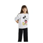 MAVİ Kız Çocuk Baskılı Sweatshirt, Açık Gri, 2-3 Yaş