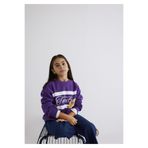 MAVİ Kız Çocuk Sweatshirt, Bisiklet Yaka, Baskılı, Amaranth, 3-4 Yaş