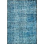Mavi Klasik Pamuk Makinada Yıkanabilir Kaymaz Taban Dijital Makine Baskı Salon Halı-I-Srk_Vintage-151-300x400