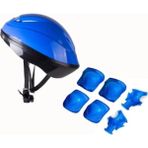 Mavi Koruyucu Kask Dirseklik Dizlik Dirseklik Takım Set Scooter Koruyucu Aksesuarlar