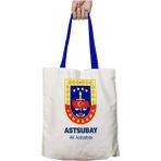 Mavi Kulplu Kişiye Özel Astsubay Yıkanabilir Omuz Çanta