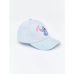 Mavi Lilo ve Stitch Baskılı Kız Çocuk Kep Şapka