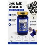 Mavi Linol Mürekkebi 100 Ml 1 Adet Lutart Linol Baskı Boya Mürekkebi Blok Baskı Sanat Su Bazlı Matbaa Mürekkebi Hobi