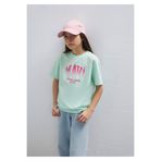 Mavi Logo Baskılı Yeşil Kız Çocuk T-Shirt M7610386-71643