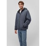 Mavı M0110354-80776 Koyu Denız Mavı Erkek Regular Kapusonlu Mont - Mavi - 2XL