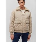 Mavi M0110465-86559 Erkek Dik Yaka Ceket 2XL Bej Renk Oversize Geniş Kesim