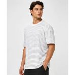 Mavi M0613317 Mavi Çizgili Sky Captain Tişört Erkek T-Shirt
