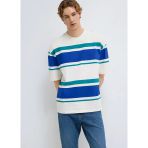 Mavi M0613331 Basic Çizgili Tişört Loose Fit Tişört Erkek T-Shirt