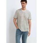 Mavi M0613336 Çizgili Tişört Erkek T-Shirt