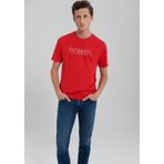 Mavi M067115-70471 Kırmızı Regular İstanbul Baskılı Erkek T-Shirt