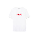 Mavi M067153-622_MİAV Bisiklet Yaka Baskılı Beyaz Erkek T-Shirt