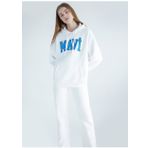 Mavi M1600361-81964 Kapüşon Yaka Ekru Kadın Sweatshirt