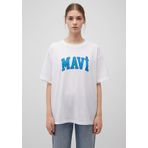 Mavi M1600843-70000 Bisiklet Yaka Normal Kalıp Kadın T-Shirt