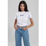 Mavi M1612241-620 Beyaz Regular Logo Kadın T-Shirt