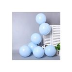 Mavi Makaron Pastel Renk Mat Balon 30 adet