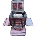Mavi Makina Ev Tipi Dikiş Makine Çantası Pembe