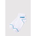 Mavi Mavi Logo Baskılı Beyaz Soket Çorap 092523-620 - Standart - Beyaz-620