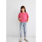 Mavi Mavi Logo Baskılı Pembe Crop Tişört 7610181-71111 - 3 - 4 Yaş - Ahududu