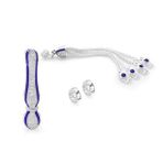 Mavi Mineli Alpaka Püskül Seti