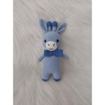 Mavi Miniş Zürafa Uyku Arkadaşı Amigurumi Organik Oyuncak