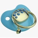 Mavi Nazar Boncuklu Altın Emzik 3.35 Gram