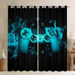 Mavi Okyanus 3D Kaplumbağa Perdeleri Çocuklar Gençler için Oda Dekoru Hawaii Deniz Plaj Pencere Perdeleri Erkek ve Kız Çocuk Yatak Odası Oturma Odası Dekorasyonu 150 x 182 cm