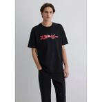 Mavi Peanuts Baskılı Loose Siyah Erkek T-Shirt M0612661-900