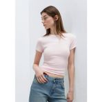 Mavi Pembe Basic Crop Tişört 1614180-89200 - Pembe