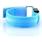 Mavi Pil Tarzı Gece Açık Hava Spor Koşu Bisiklete Binme LED Yanıp Sönen Bileklik USB Şarj Edilebilir Emniyet Kemeri Kol Bacak Uyarı Bilek Kayışı Işığı (Yurt Dışından)