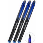 Mavi Pilot Kalem 3 Adet Uniball Air Mikro 0.5 Mm Roller Pilot Kalem Uba-188-M Roller Uçlu Likit Mürekkepli Pilot Kalem