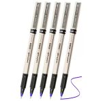 Mavi Pilot Kalem Ub-177 Fine Deluxe 5 Adet Uniball Pilot Kalem 0.5 Mm Roller Uçlu Pilot Kalem İnce Uçlu Likit Mürekkepli