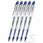 Mavi Pilot Kalem Ub-200 Vision Elite 0.8Mm 5 Adet Uniball Pilot Kalem 0.8 Mm Roller Uçlu Pilot Kalem İnce Uçlu Likit