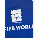 Mavi Polo Yaka FIFA 2026 Dünya Kupası Baskılı Erkek Tişört
