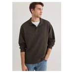 Mavi Polo Yaka Kahverengi Sweatshirt 0s10323-70092