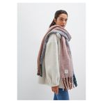 Mavi Püsküllü Pembe Atkı 1910697-17865