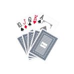 Mavi Pvc Plastik Su Geçirmez Jumbo Blackjack iskambil Oyun Kağıdı cin642mv
