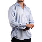 Mavi Rahat Kesim Micro Kumaş Kol Düğmeli Regular Fit Erkek Gömlek - 190-4