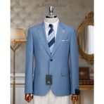 Mavi Renk Blazer Erkek Ceket - 6 Drop - Mavi-90399 - 54 / 6