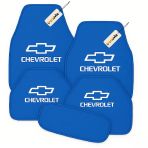 Mavi Renk Chevrolet 5’Li Oto Halı Paspas Seti Kaymaz, Yıkanabilir, Dayanıklı Zemin Koruma