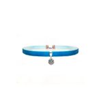 Mavi Renk Kadife Aşk Düğümü Choker Kolye BSCK3100