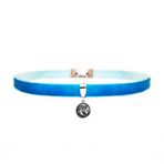 Mavi Renk Kadife Unicorn Choker Kolye