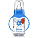 Mavi Renkli 140 ml Kulplu Pp Biberon, Sağlıklı ve Güvenli Bebek Beslenmesi - Ahşap - Ceviz