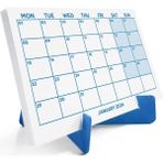 Mavi Renkli Aylık Planlama 2026 Takvim, 2026 Masa Takvimi, Blue Color Monthly Planner Calendar - 1 Adet